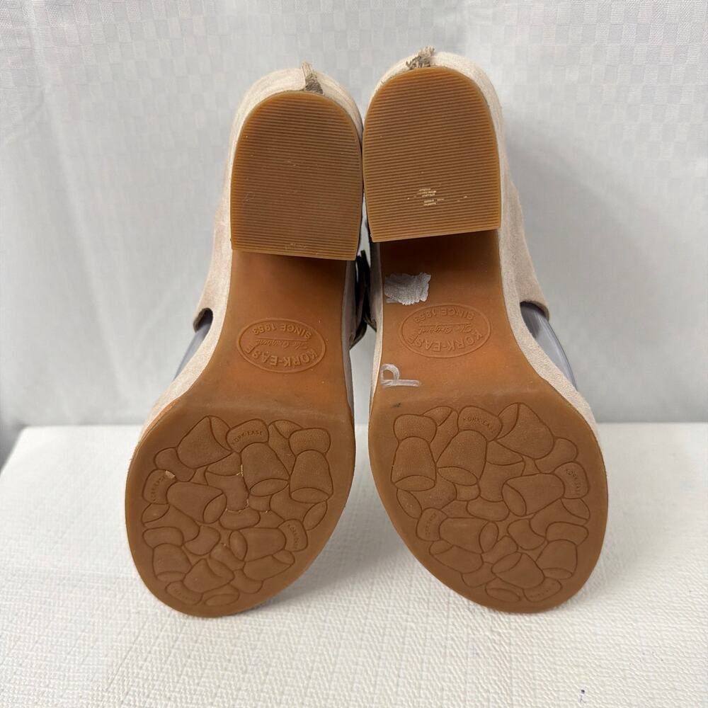 Kork Ease Sandals Womens Size 8 M San Carlos Platform Gray Suede Block Heel - Picture 16 of 16